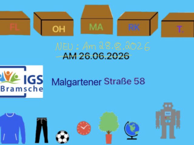 Flohmarkt des 7. Jahrgangs am 28.8.26: ein Freiday-Projekt